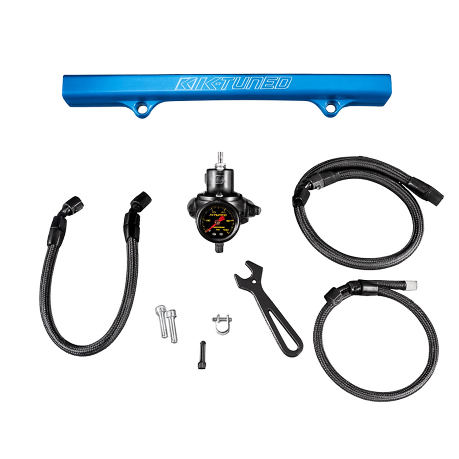 K-Tuned K Swap 6AN OEM Style Fuel System with Blue Fuel Rail